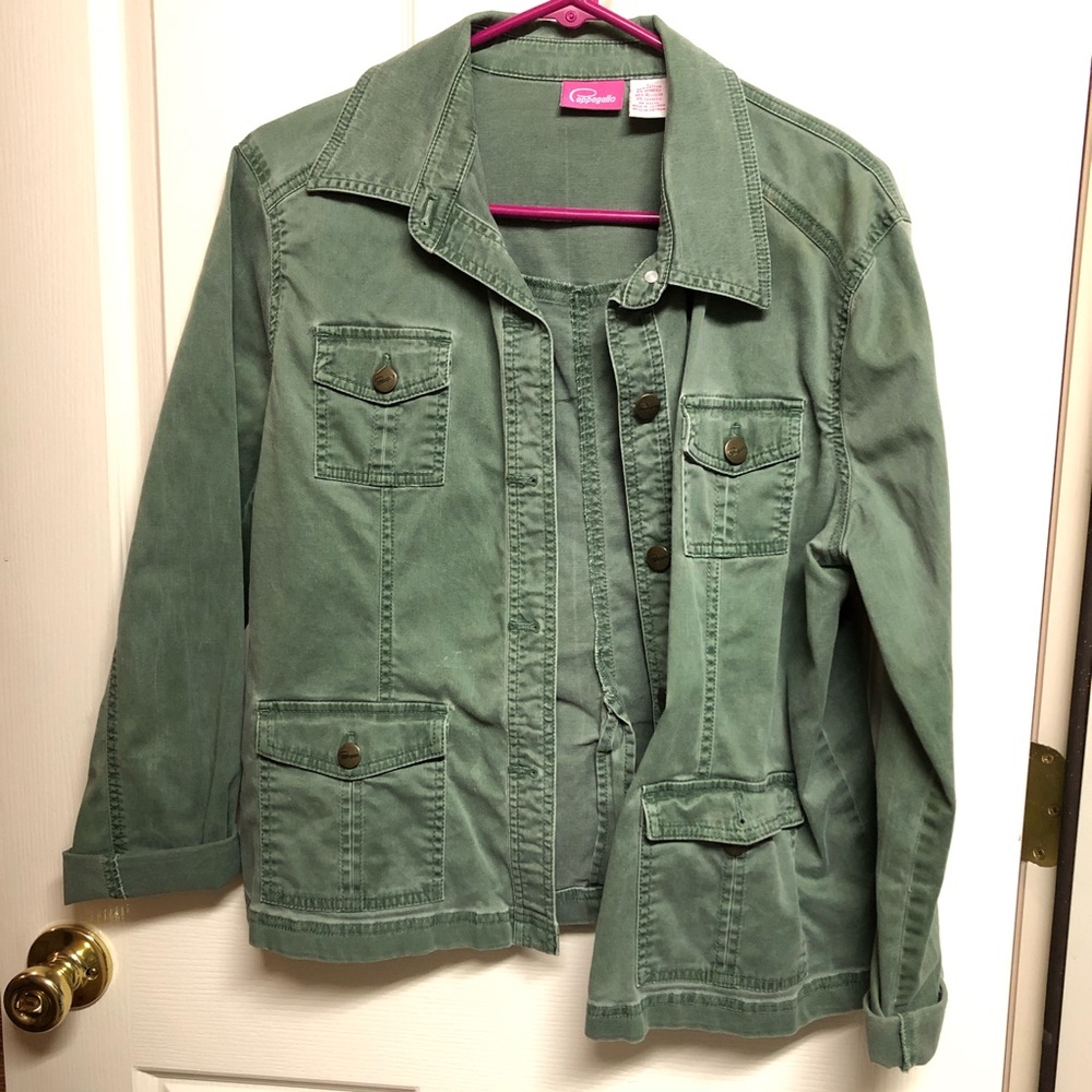 Faded green jacket